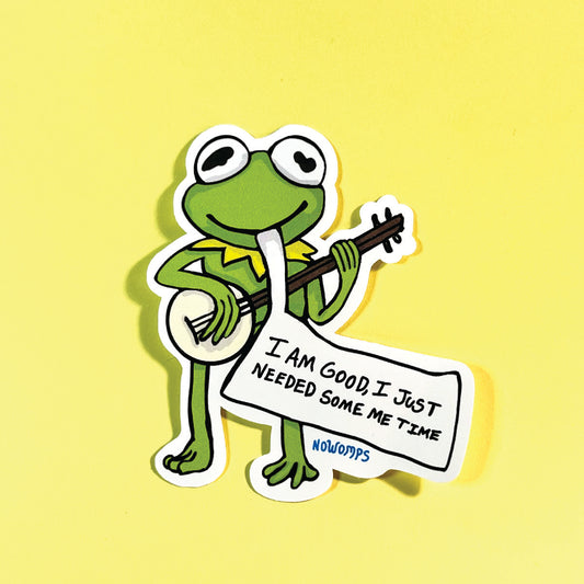 Being Green: Rested Kermit Sticker