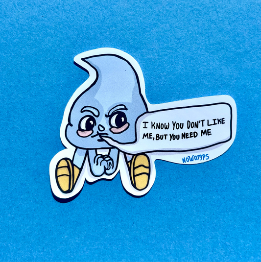 Atmosmoods: Resentful Raindrop Sticker